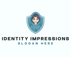 Boy Hoodie Character logo