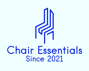 Blue Geometric Chair logo