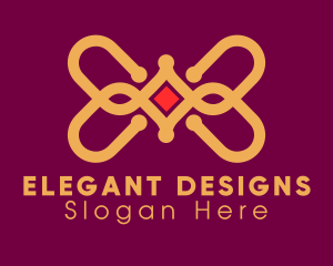 Golden Elegant Jewelry logo design