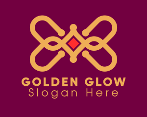 Golden Elegant Jewelry logo design