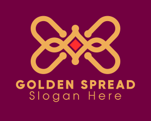 Golden Elegant Jewelry logo design