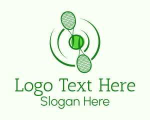 Tennis Racket Ball  Logo