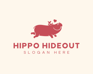 Hippo Animal Veterinary logo design