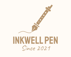 Fountain Pen Flute logo design