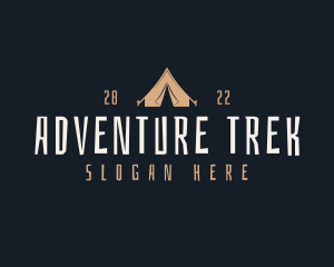 Camping Tent Adventure logo design