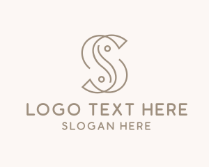 Elegant Minimal Letter S  logo