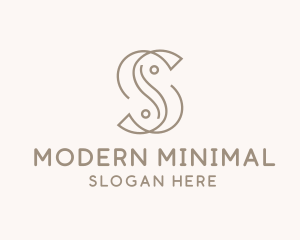 Elegant Minimal Letter S  logo