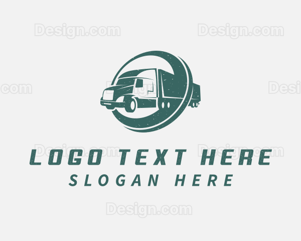 Cargo Logistics Trucking Logo