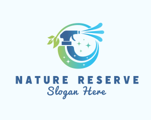 Natural Organic Sprayer logo design