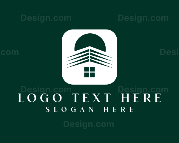 House Roofing Property Logo