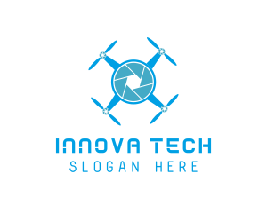 Drone Tech Shutter logo design