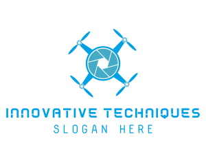 Drone Tech Shutter logo design