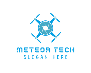 Drone Tech Shutter logo design