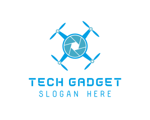 Drone Tech Shutter logo design