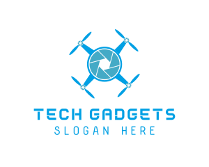 Drone Tech Shutter logo design