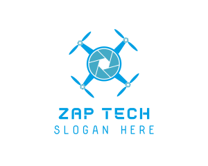 Drone Tech Shutter logo design