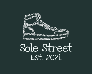 Scribble Footwear Sneakers logo design