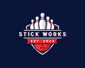 Bowling Pin Ball logo design