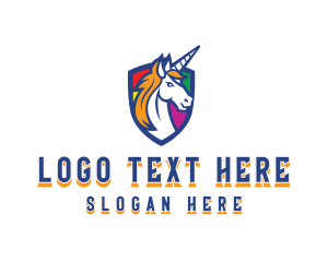 Unicorn Mythical Creature logo