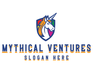 Unicorn Mythical Creature logo design