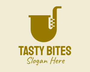 Simple Brass Saxophone   logo