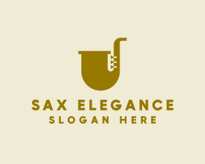 Simple Brass Saxophone   logo