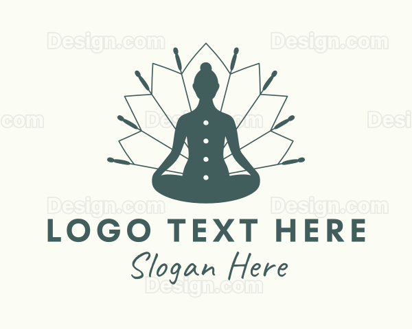 Yoga Acupuncture Needles Logo