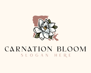 Louisiana Magnolia Flower logo design