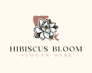 Louisiana Magnolia Flower logo design