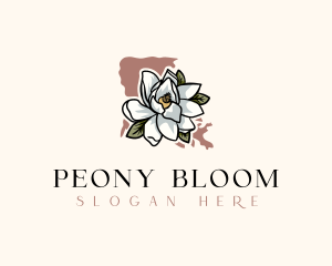 Louisiana Magnolia Flower logo design