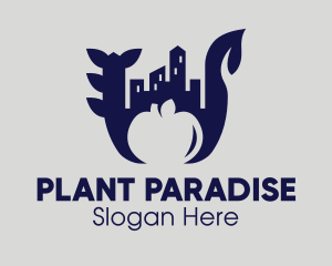 Plant City Skyline  logo design