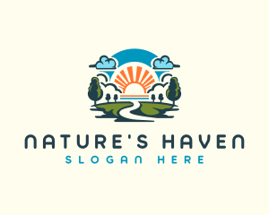 Sunrise Nature Park logo design