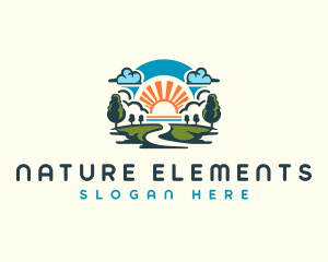 Sunrise Nature Park logo design