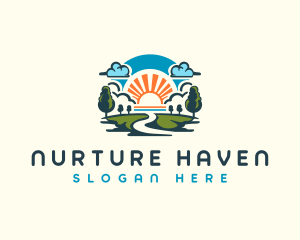 Sunrise Nature Park logo design