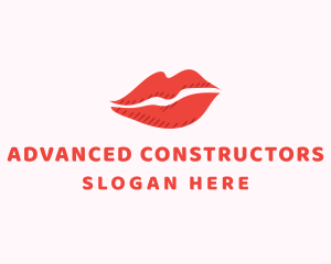 Lip Beauty Makeup logo design