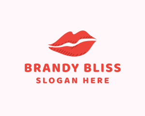 Lip Beauty Makeup logo design