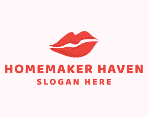 Lip Beauty Makeup logo design