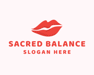 Lip Beauty Makeup logo design