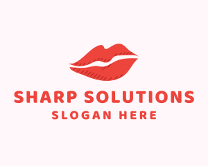 Lip Beauty Makeup logo design