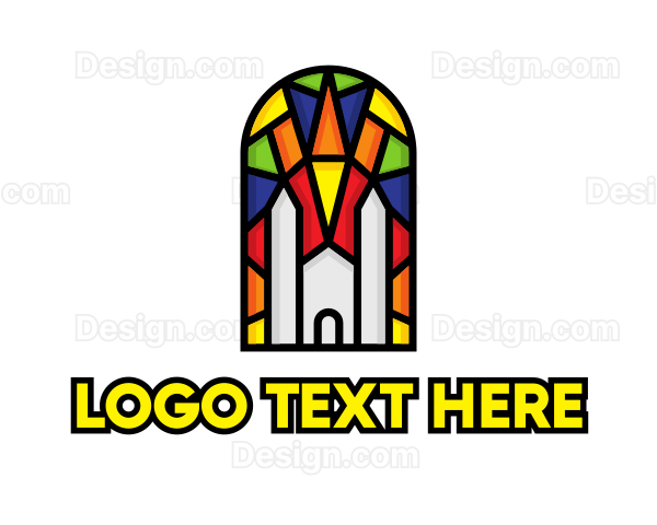 Colorful Mosaic Church Logo