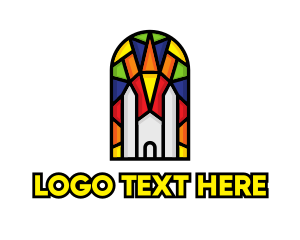 Colorful Mosaic Church Logo