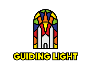 Colorful Mosaic Church logo design