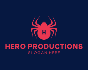 Spider Arachnid Hero logo
