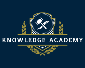 School Academy Learning Quill logo design