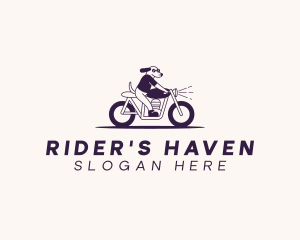 Riding Motorcycle Dog logo