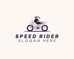 Riding Motorcycle Dog logo