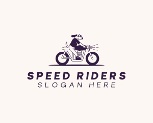 Riding Motorcycle Dog logo
