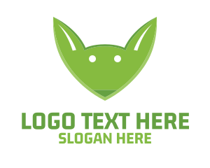 Green Fox Face logo