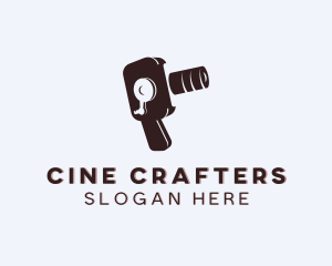 Videographer Camera Lens logo design