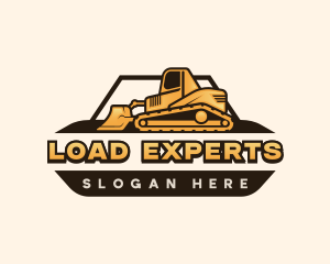 Construction Machine Loader logo design